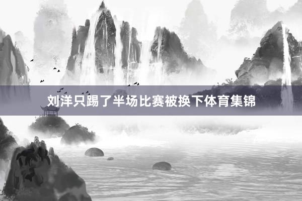 刘洋只踢了半场比赛被换下体育集锦