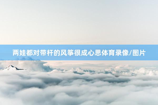 两娃都对带杆的风筝很成心思体育录像/图片